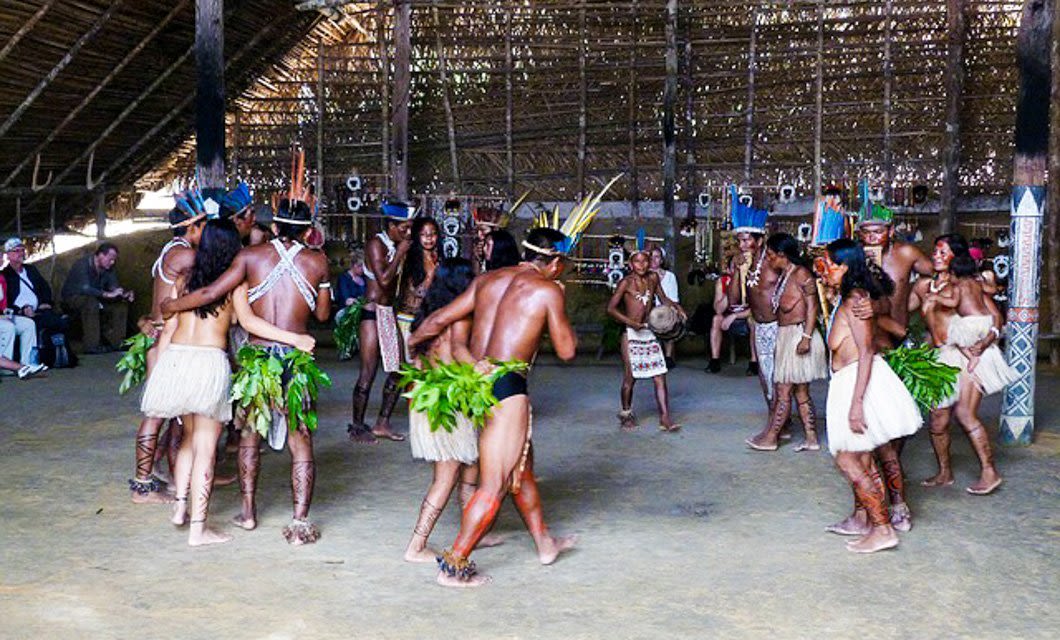Jungle natives gather in Caboclos House