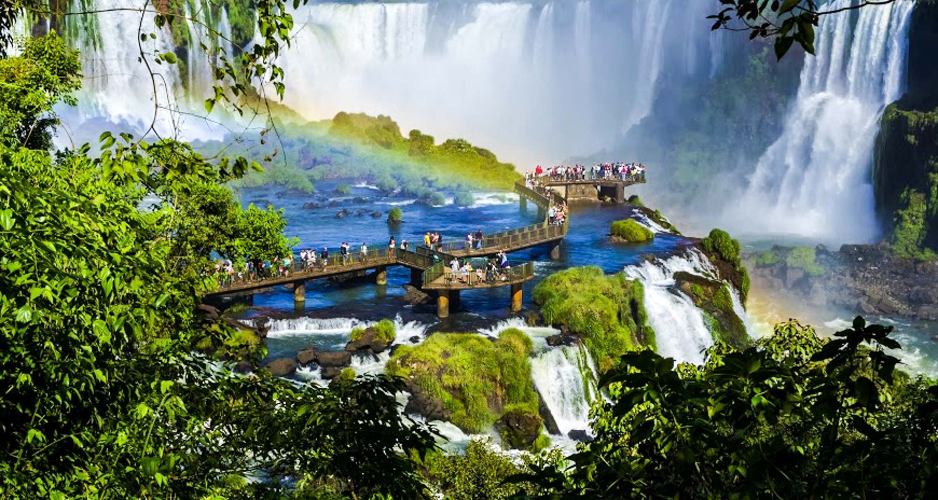 Catwalk on the Brazil side of Iguazu Falls