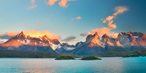 Patagonia landscape in Chile, southern South America