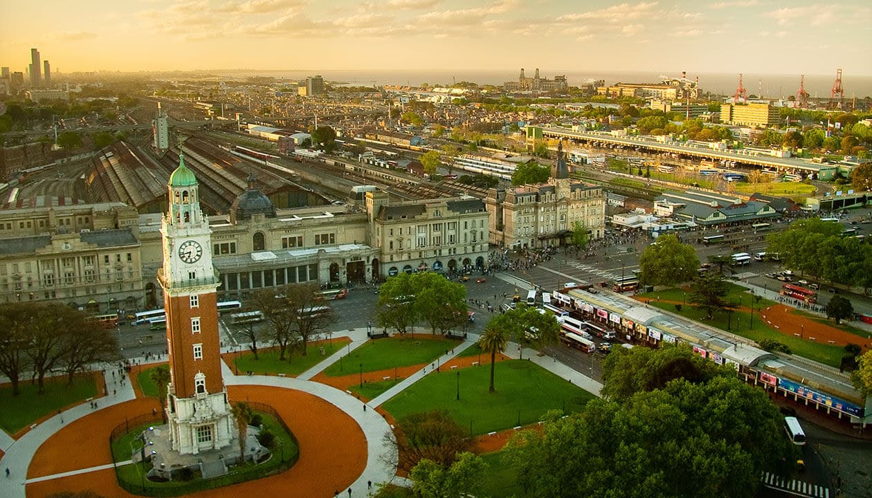 aerial view of buenos aires