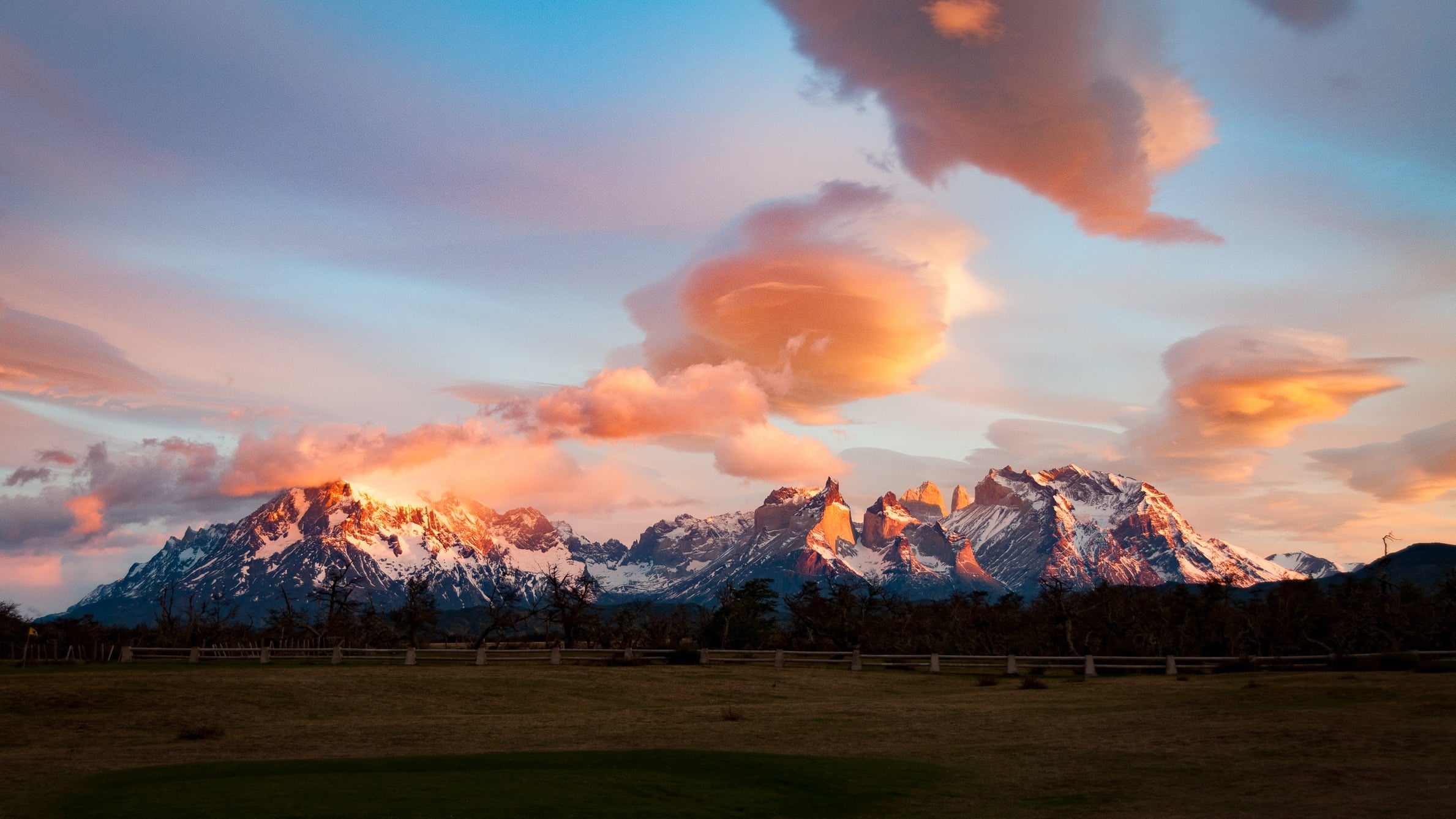 The granite towers of Torres del Paine National Park in Chilean Patagonia